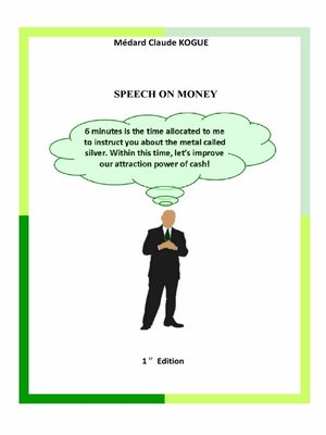 cover image of Speech On Money